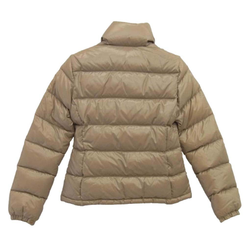 MONCLER モンクレール Z7HJ097 スープリームスタグ ビッグロゴワッペン ショート ダウンジャケット ベージュ系【中古】