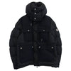 MONCLER モンクレール C20914190385 RILLIEUX GIUBBOTTO リリュー ウール切替 フーデッド ダウンジャケット ブラック系 5【中古】