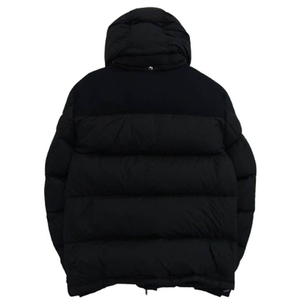 MONCLER モンクレール C20914190385 RILLIEUX GIUBBOTTO リリュー ウール切替 フーデッド ダウンジャケット ブラック系 5【中古】