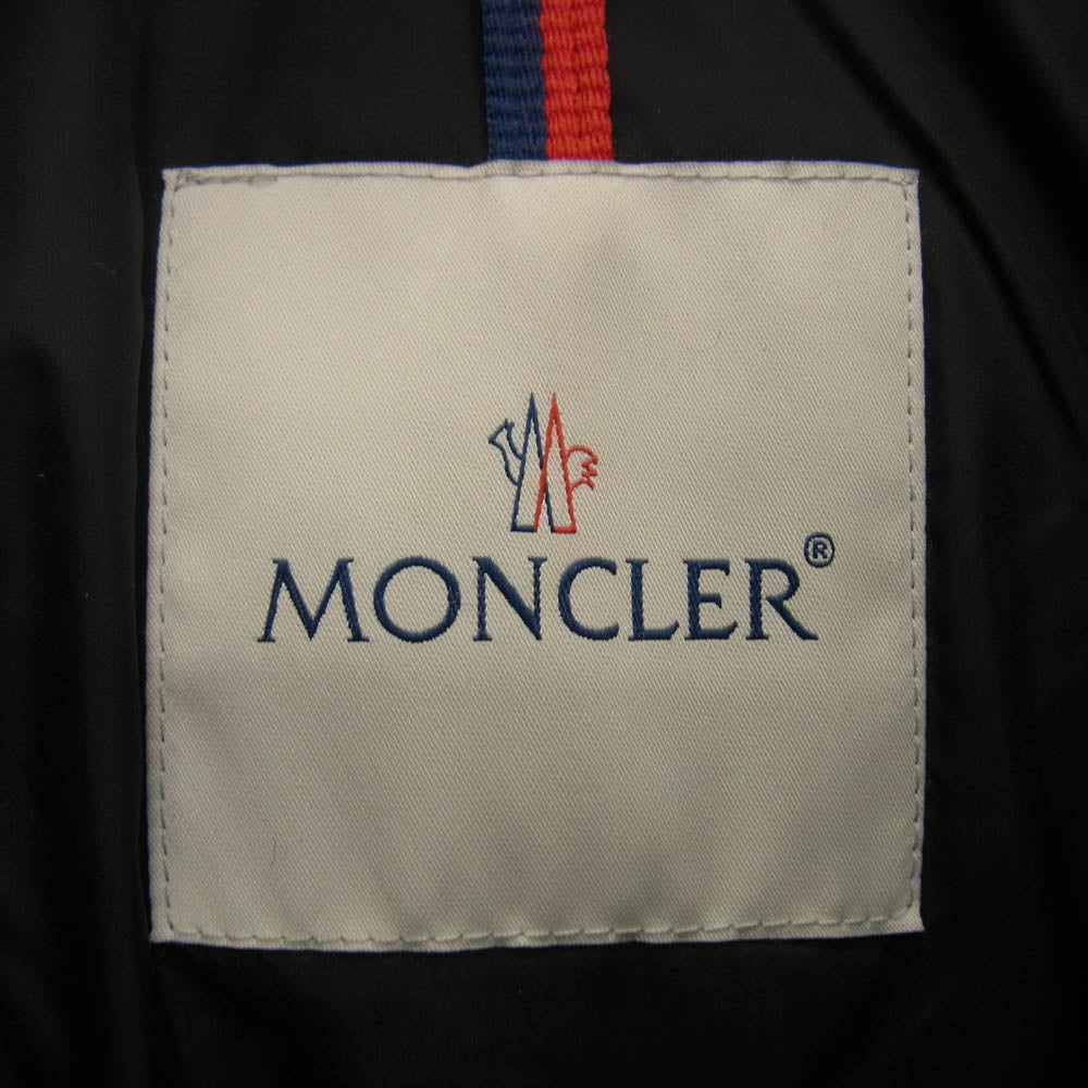 MONCLER モンクレール C20914190385 RILLIEUX GIUBBOTTO リリュー ウール切替 フーデッド ダウンジャケット ブラック系 5【中古】