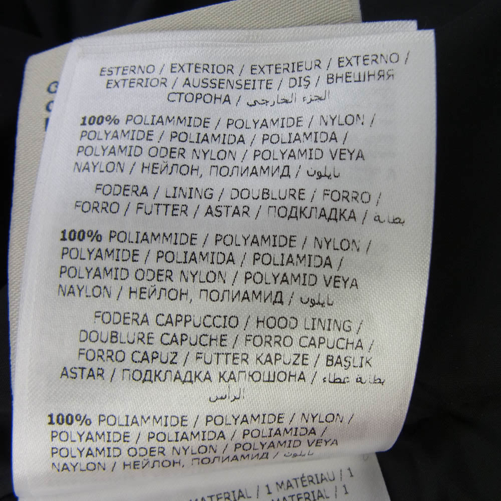 MONCLER モンクレール C20914190385 RILLIEUX GIUBBOTTO リリュー ウール切替 フーデッド ダウンジャケット ブラック系 5【中古】