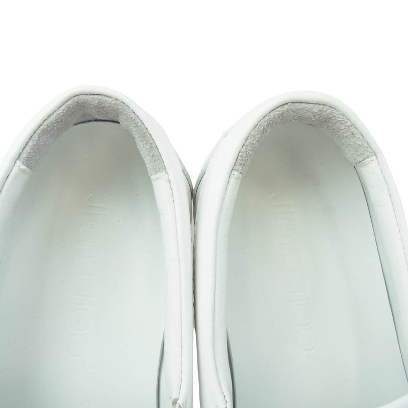 JIMMY CHOO ジミーチュウ スタースタッズ レザー スリッポン シューズ  