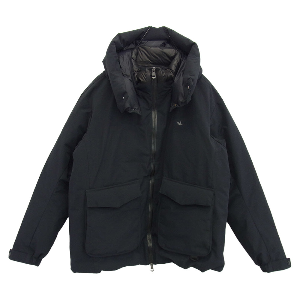 1piu1uguale3 ウノピュウノウグァーレトレ US0-23096 RELAX リラックス PHENIX フェニックス GORE-TEX フラップポケットダウンジャケット ダークネイビー系 JP XXL【中古】
