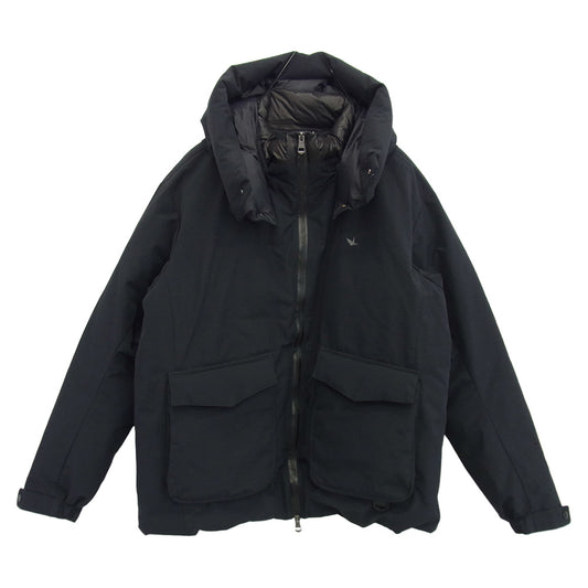 1piu1uguale3 ウノピュウノウグァーレトレ US0-23096 RELAX リラックス PHENIX フェニックス GORE-TEX フラップポケットダウンジャケット ダークネイビー系 JP XXL【中古】