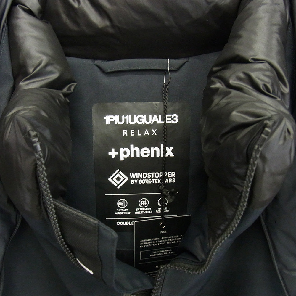 1piu1uguale3 ウノピュウノウグァーレトレ US0-23096 RELAX リラックス PHENIX フェニックス GORE-TEX フラップポケットダウンジャケット ダークネイビー系 JP XXL【中古】