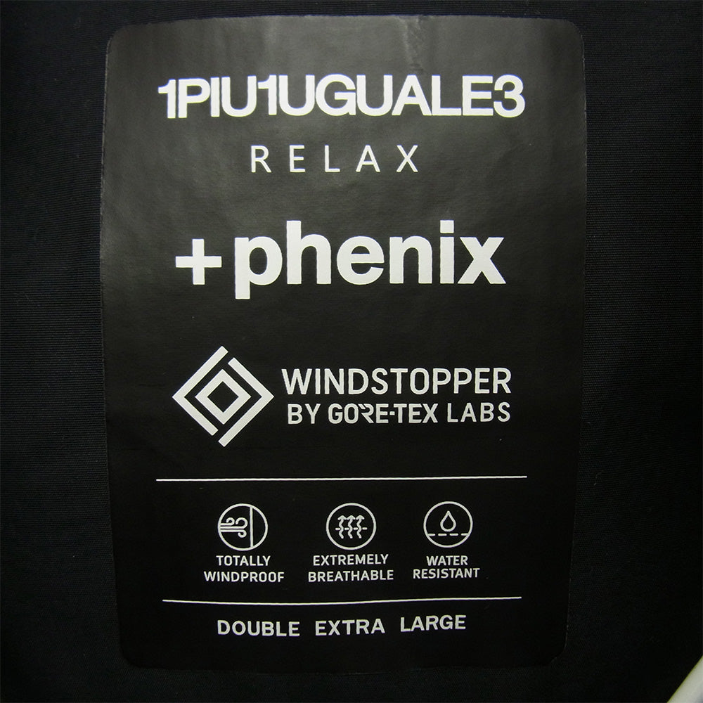 1piu1uguale3 ウノピュウノウグァーレトレ US0-23096 RELAX リラックス PHENIX フェニックス GORE-TEX フラップポケットダウンジャケット ダークネイビー系 JP XXL【中古】