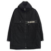 MONCLER モンクレール F10911C70300 ILDUT GIUBBOTTO テープロゴ ナイロン フーデッド コート ブラック系 3【中古】