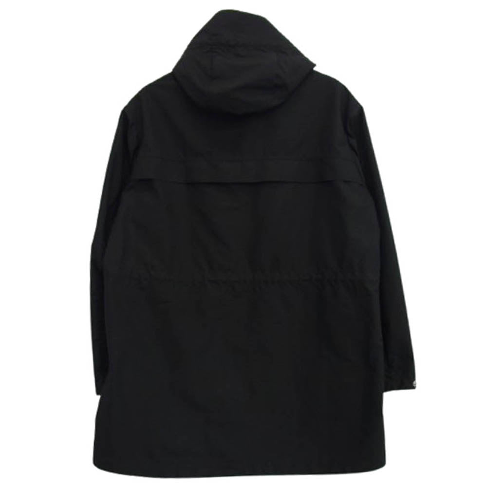 MONCLER モンクレール F10911C70300 ILDUT GIUBBOTTO テープロゴ ナイロン フーデッド コート ブラック系 3【中古】