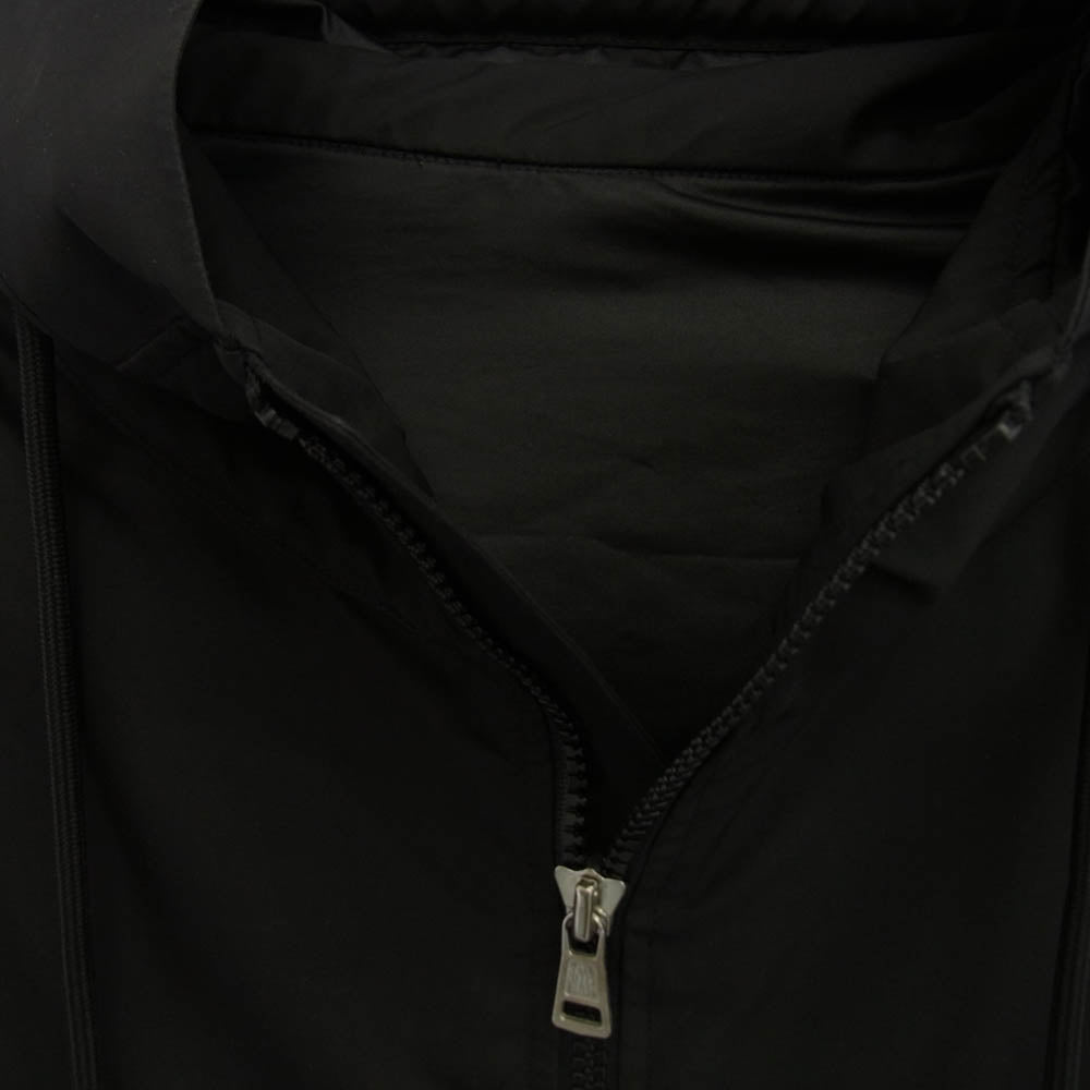 MONCLER モンクレール F10911C70300 ILDUT GIUBBOTTO テープロゴ ナイロン フーデッド コート ブラック系 3【中古】