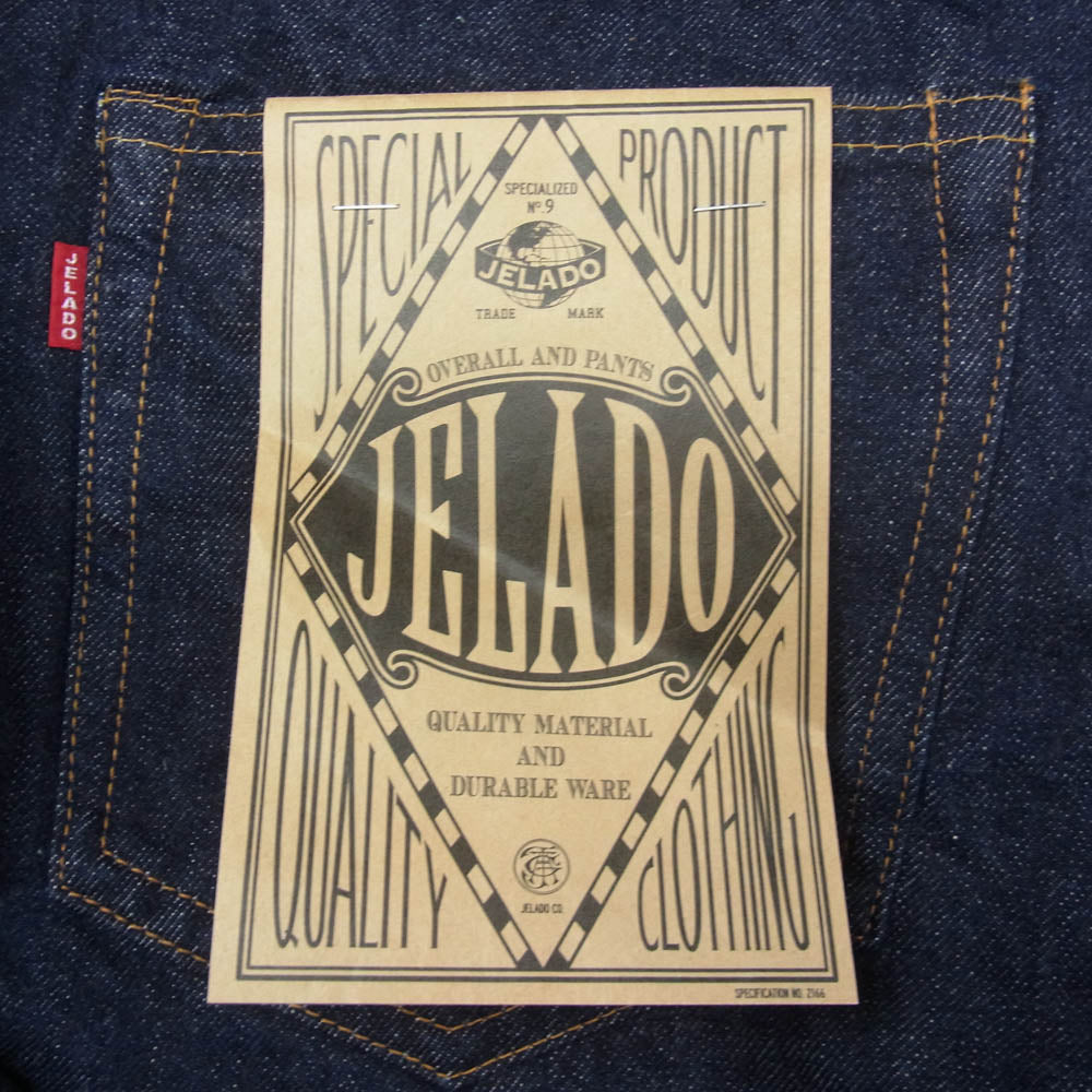 JELADO ジェラード JP94312 Universal Slim 312ZXX Denim Pants ユニバーサル スリム デニム パンツ インディゴブルー系 W34【新古品】【未使用】【中古】
