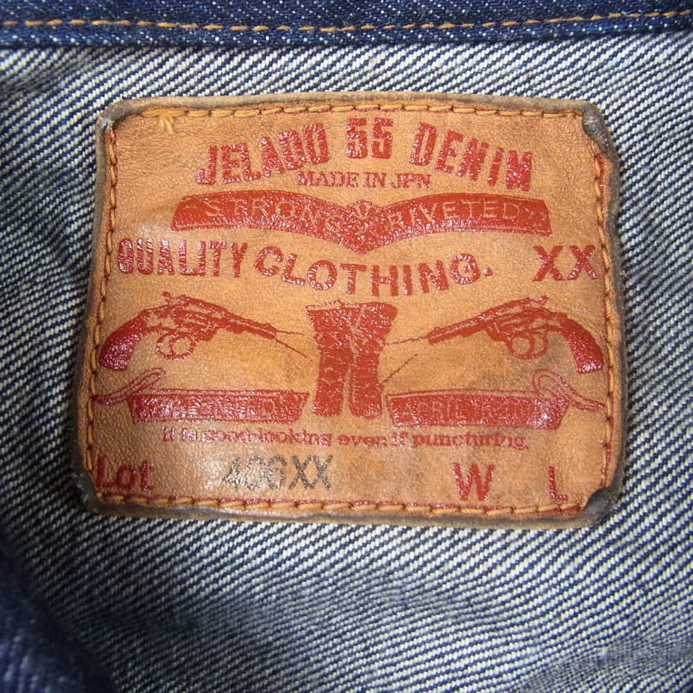JELADO ジェラード JP94406 406XX 55Denim Jacket 55 加工 デニム ジャケット インディゴブルー系 M【新古品】【未使用】【中古】