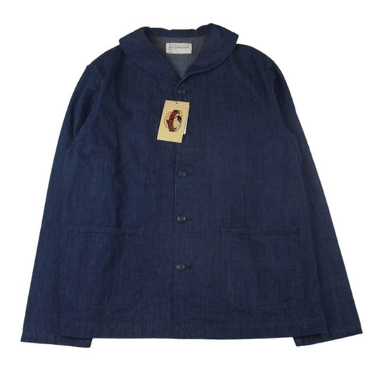 JELADO ジェラード CT12316 U.S.Navy Dungaree Jumper ヘチマ襟 デニム カバーオール ジャケット インディゴブルー系 XXL【新古品】【未使用】【中古】