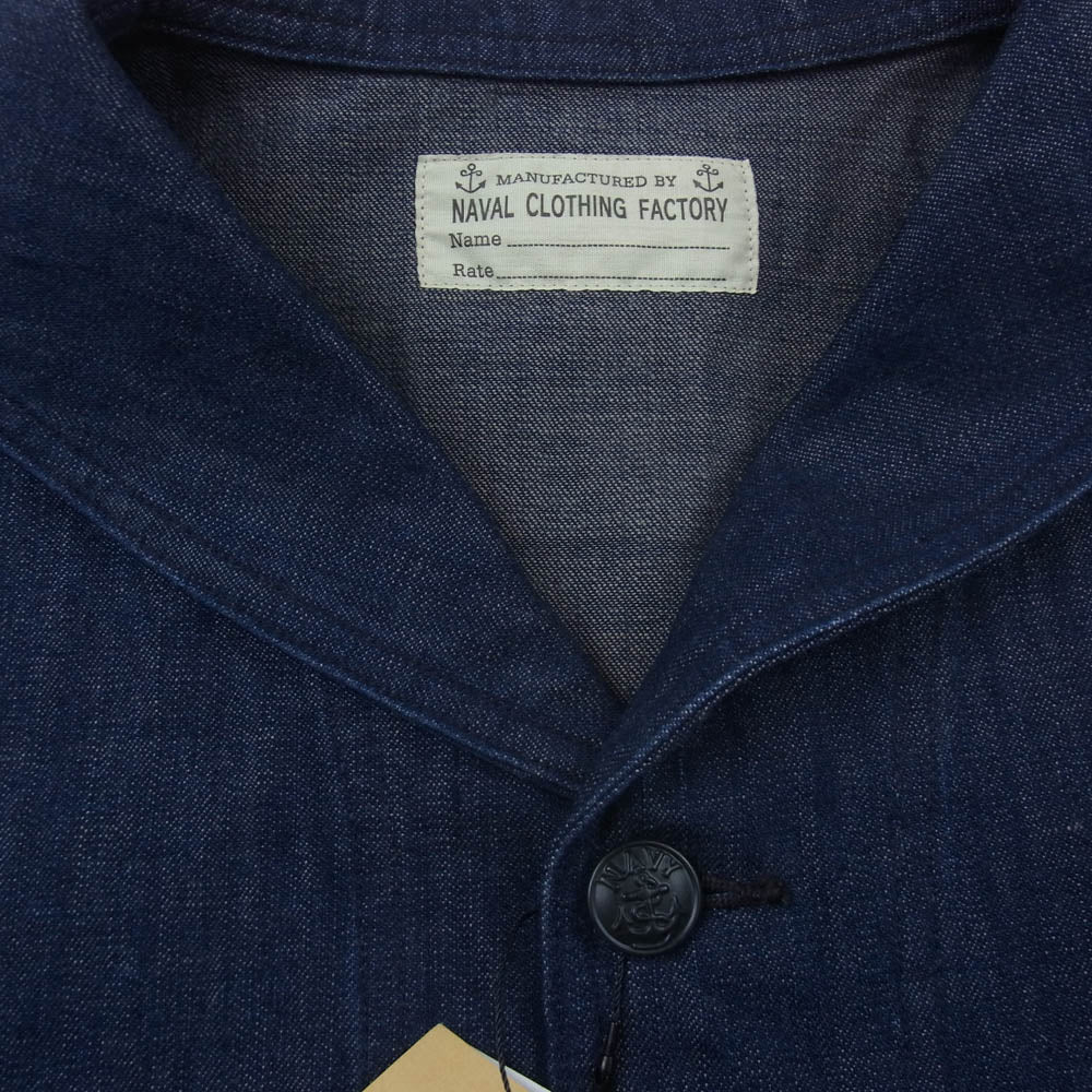 JELADO ジェラード CT12316 U.S.Navy Dungaree Jumper ヘチマ襟 デニム カバーオール ジャケット インディゴブルー系 XXL【新古品】【未使用】【中古】