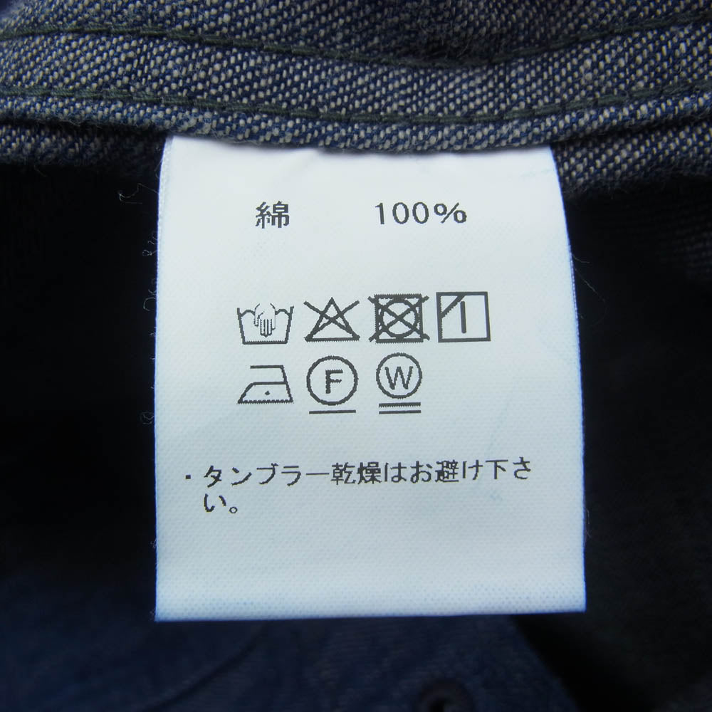 JELADO ジェラード CT12316 U.S.Navy Dungaree Jumper ヘチマ襟 デニム カバーオール ジャケット インディゴブルー系 XXL【新古品】【未使用】【中古】