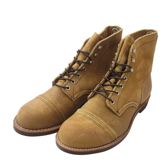 RED WING レッドウィング 8083 IRON RANGER アイアンレンジャー ホーソーン ミュールスキナー ラフアウト ブーツ ブラウン系 US8.5D【新古品】【未使用】【中古】