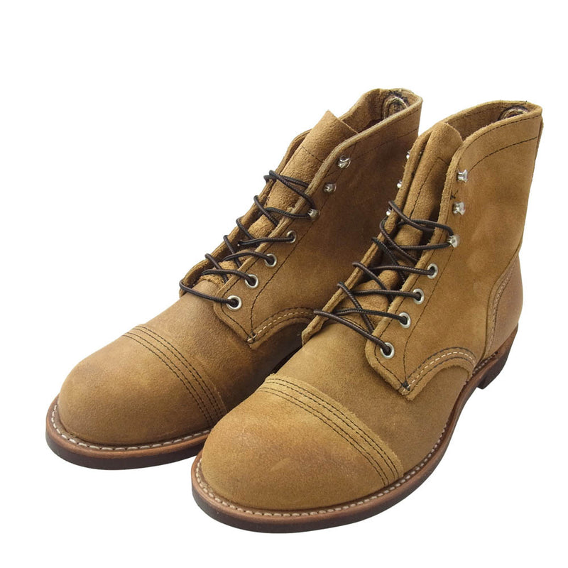 RED WING レッドウィング 8083 IRON RANGER アイアンレンジャー ホーソーン ミュールスキナー ラフアウト ブーツ ブラウン系 US8.5D【新古品】【未使用】【中古】