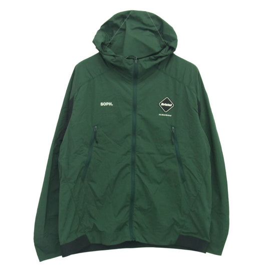 F.C.R.B. エフシーアールビー 25SS FCRB-250051 BREATHABLE TRAIL JACKET ブリーザブル トレイルジャケット ナイロンジャケット グリーン系 L【新古品】【未使用】【中古】