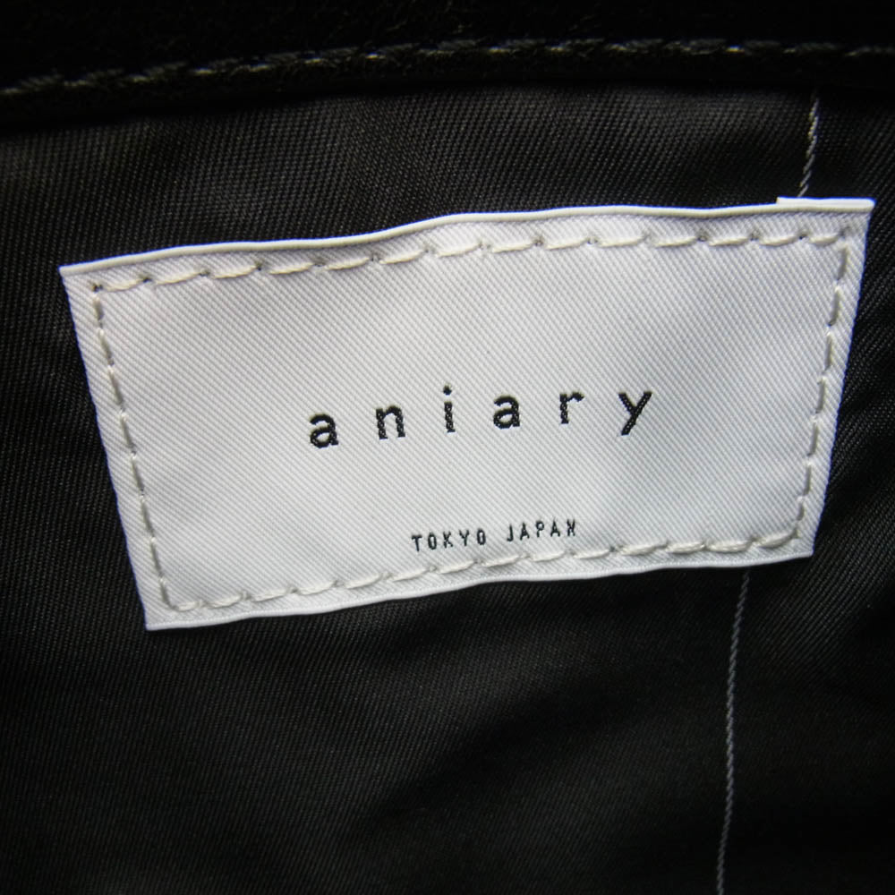 aniary アニアリ 36-03001 Shoulder Artisan Leather アルティザンレザー ショルダーバッグ ブラック系【新古品】【未使用】【中古】