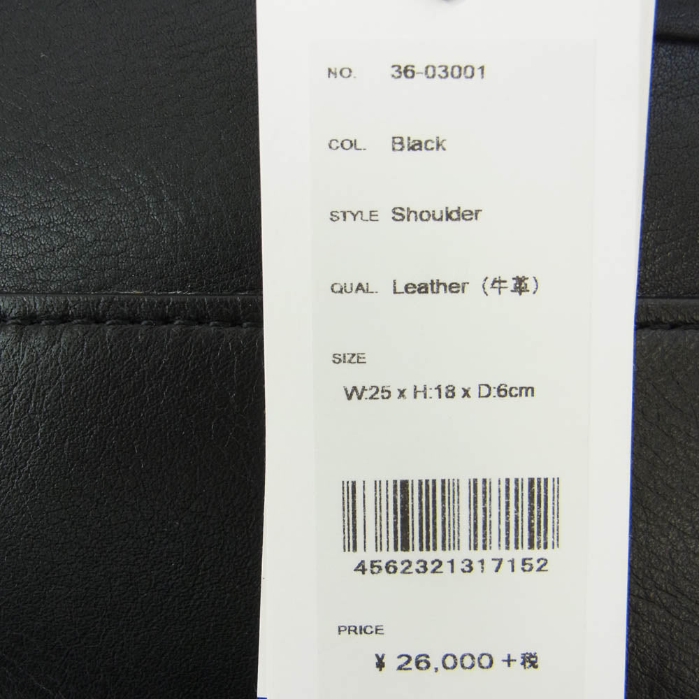 aniary アニアリ 36-03001 Shoulder Artisan Leather アルティザンレザー ショルダーバッグ ブラック系【新古品】【未使用】【中古】