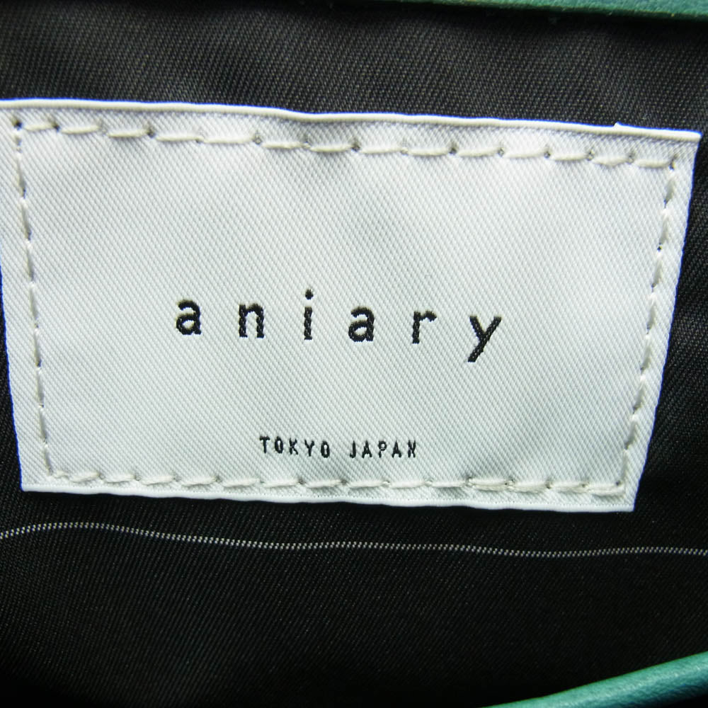 aniary アニアリ 36-02000 Artisan Leather アルティザンレザー ビジネス トートバッグ グリーン系【極上美品】【中古】