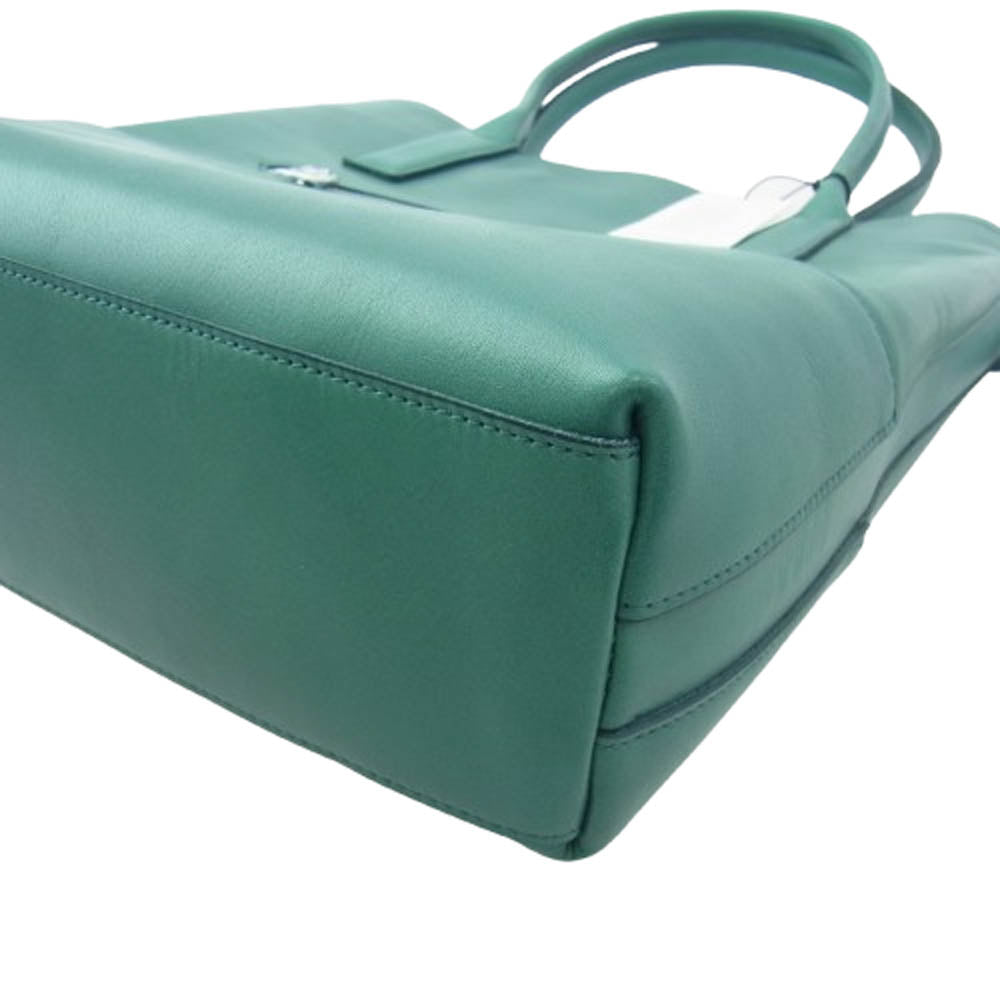 aniary アニアリ 36-02000 Artisan Leather アルティザンレザー ビジネス トートバッグ グリーン系【極上美品】【中古】
