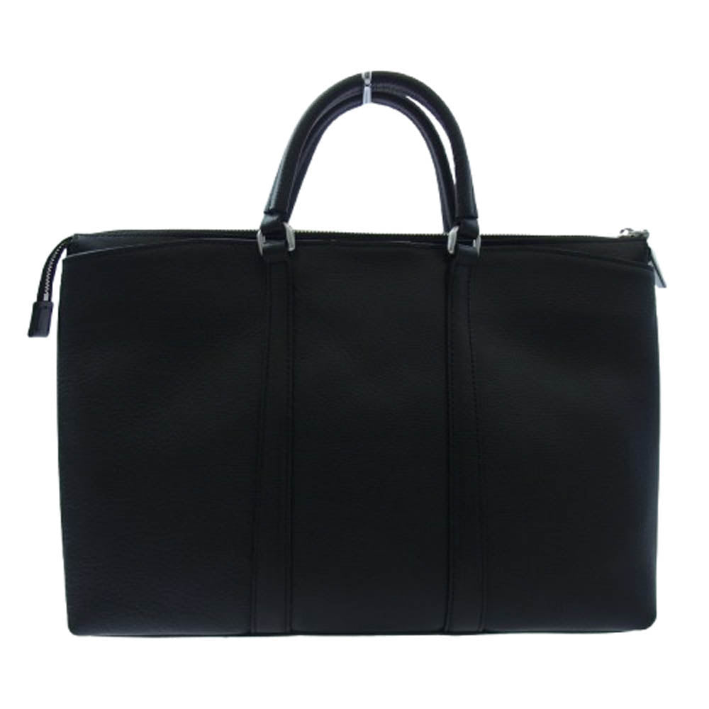 aniary アニアリ 07-01005 Shrink Leather シュリンクレザー そぎ落としブリーフ ビジネス トートバッグ ブラック系【新古品】【未使用】【中古】