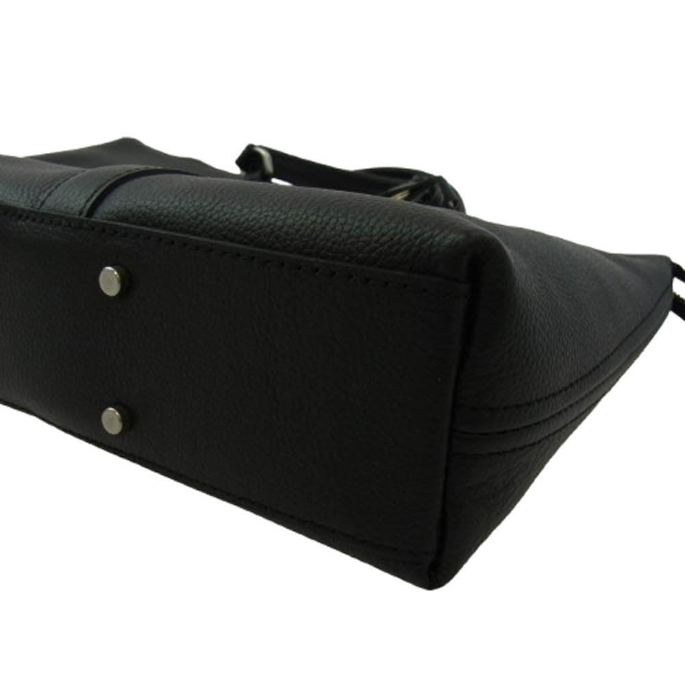 aniary アニアリ 07-01005 Shrink Leather シュリンクレザー そぎ落としブリーフ ビジネス トートバッグ ブラック系【新古品】【未使用】【中古】
