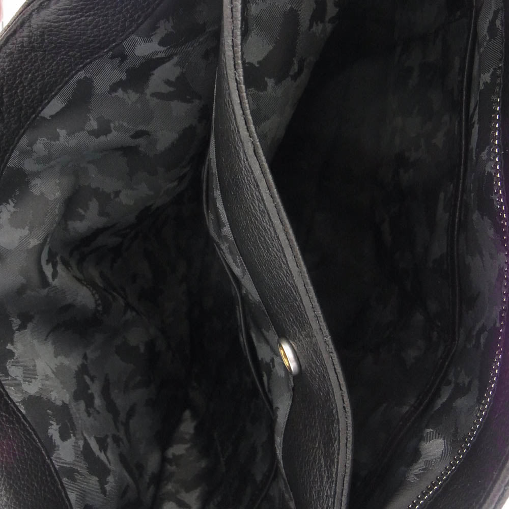 aniary アニアリ 07-02011 Tote Shrink Leather シュリンク 牛ステア ビジネストート ブラック系【新古品】【未使用】【中古】