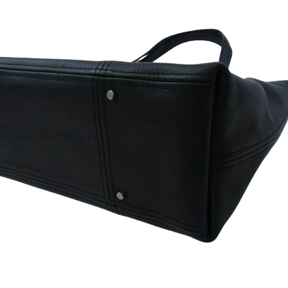 aniary アニアリ 07-02011 Tote Shrink Leather シュリンク 牛ステア ビジネストート ブラック系【新古品】【未使用】【中古】
