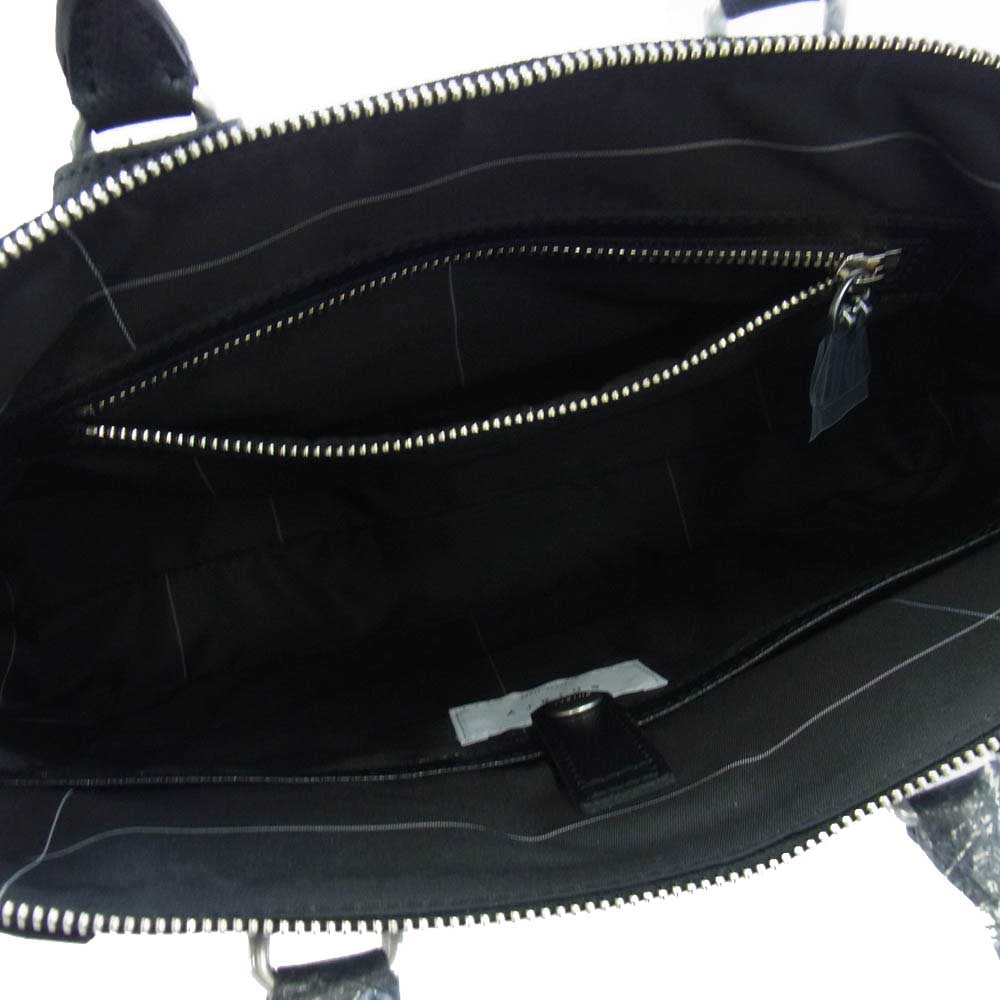 aniary アニアリ 33-01001 ニューブリーフ レザー バッグ ビジネスバッグ ブラック系【新古品】【未使用】【中古】
