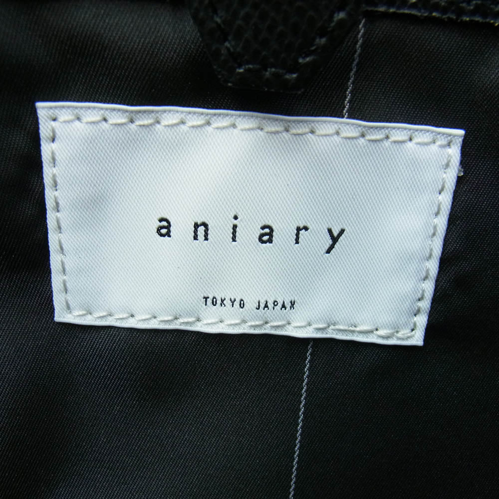 aniary アニアリ 33-01001 ニューブリーフ レザー バッグ ビジネスバッグ ブラック系【新古品】【未使用】【中古】