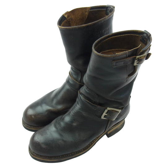 RED WING レッドウィング 8270 PT83 茶芯 ナイフポケット付き Engineer エンジニア ブーツ ブラック系 M 24.5cm程度【中古】