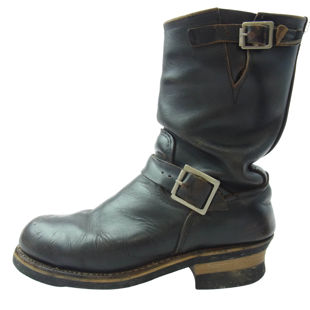 RED WING レッドウィング 8270 PT83 茶芯 ナイフポケット付き Engineer エンジニア ブーツ ブラック系 M 24.5cm程度【中古】