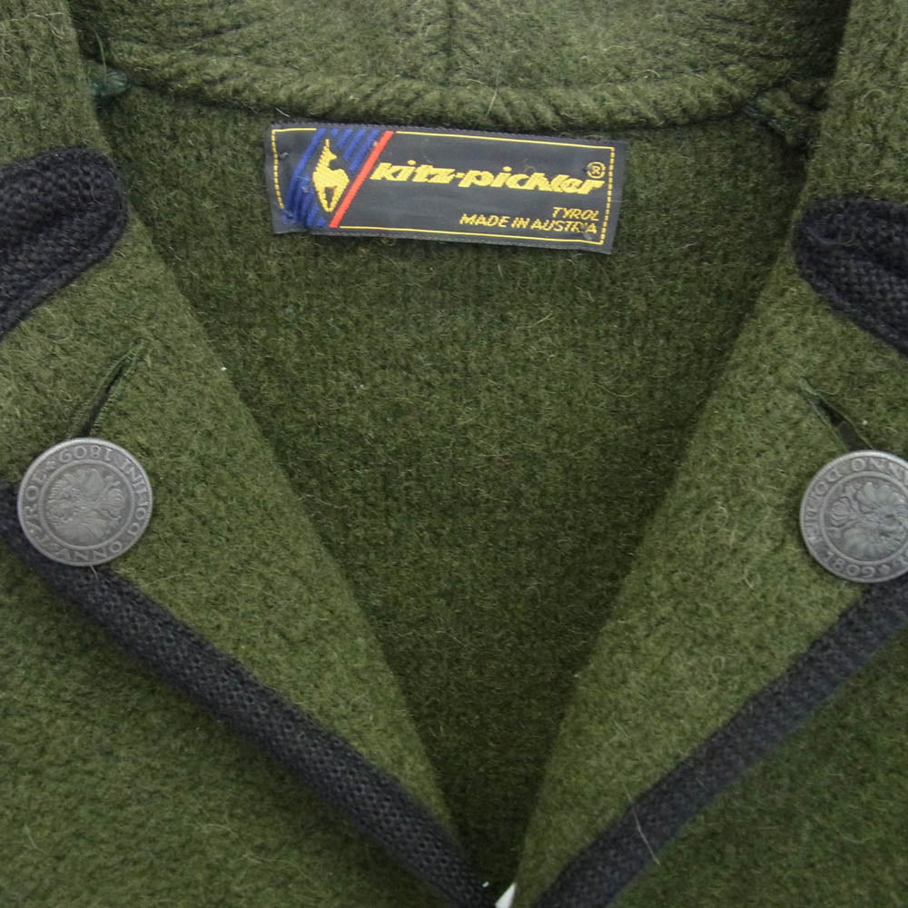 キッツピヒラー オーストリア製 メタルボタン チロリアンジャケット モスグリーン系 サイズ不明【中古】