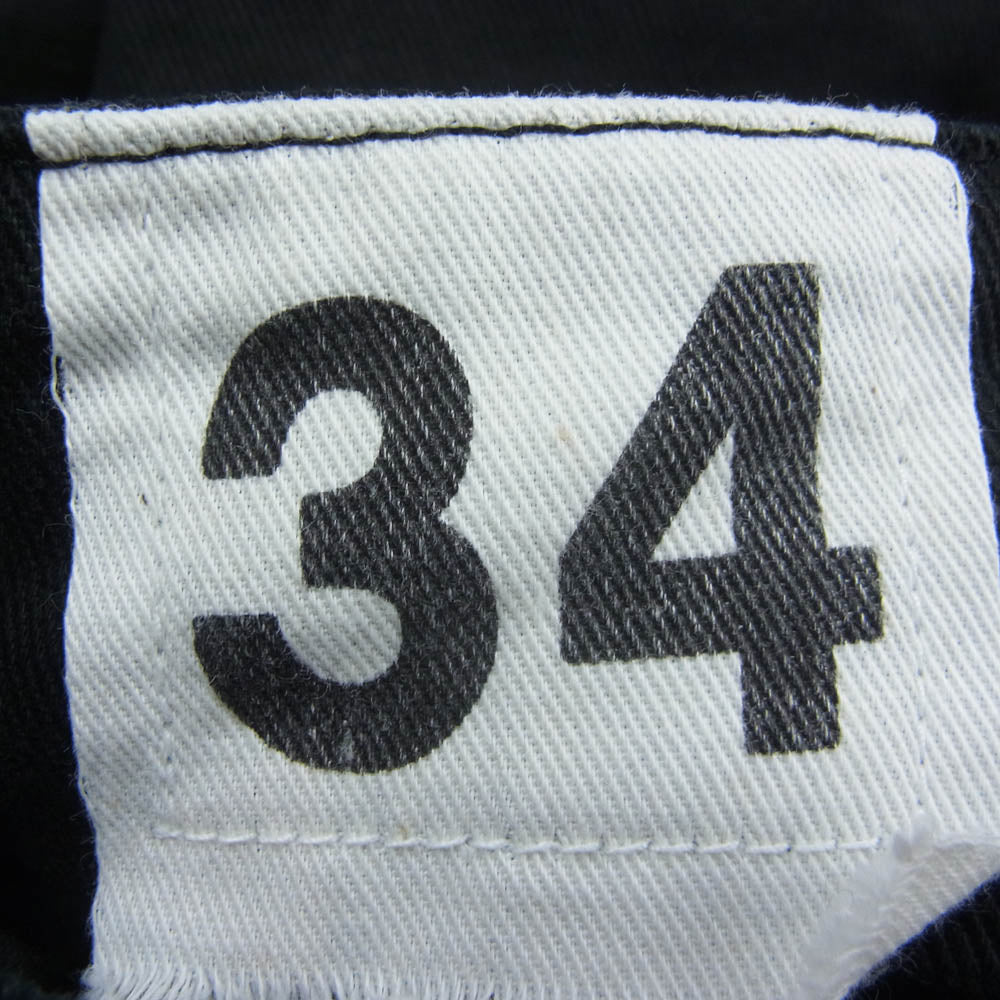 WAIPER ワイパー 23WP69 フランス軍 M-52 2タック ツータック チノパンツ トラウザーズ ブラック ブラック系 34【中古】