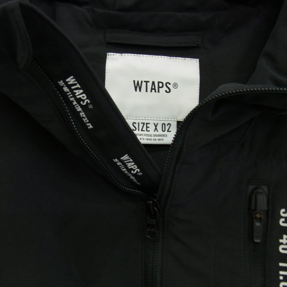 WTAPS ダブルタップス 21SS 211BRDT-JKM05 SHERPA JACKET POLY TAFFETA シェルパ ジャケット ポリエステル タフタ ブラック系 02【中古】