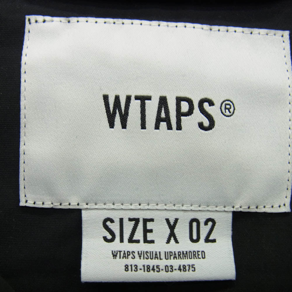 WTAPS ダブルタップス 21SS 211BRDT-JKM05 SHERPA JACKET POLY TAFFETA シェルパ ジャケット ポリエステル タフタ ブラック系 02【中古】