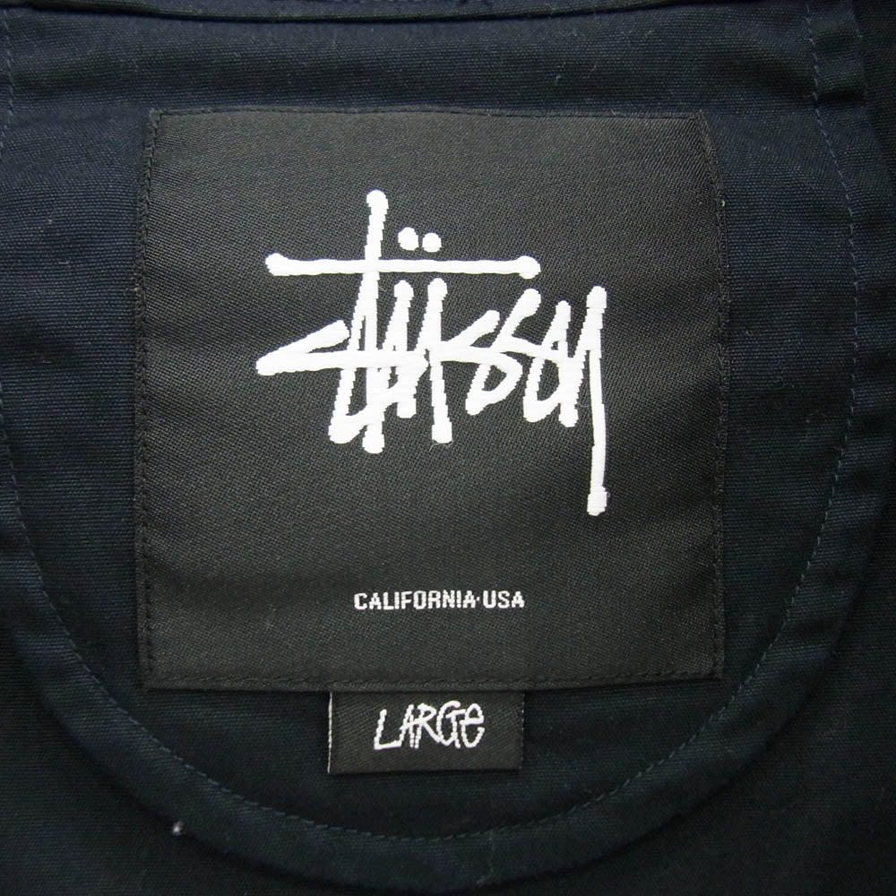 STUSSY ステューシー フードジャケット マウンテンパーカー ナイロンジャケット ネイビー系 L【中古】