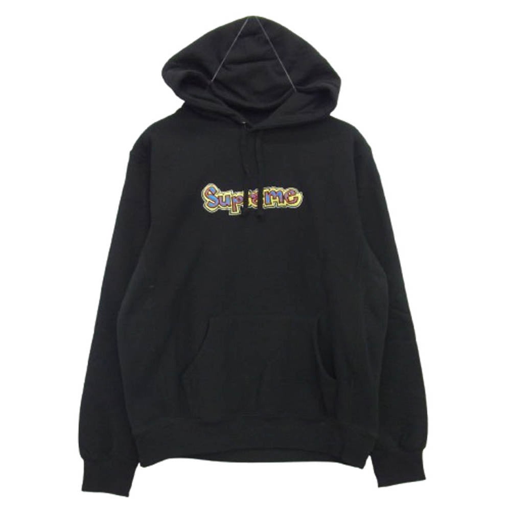 Supreme シュプリーム 18SS Gonz Logo Hooded Sweatshirt ゴンズ ロゴ フーデッド スウェットシャツ パーカー ブラック系 M【中古】