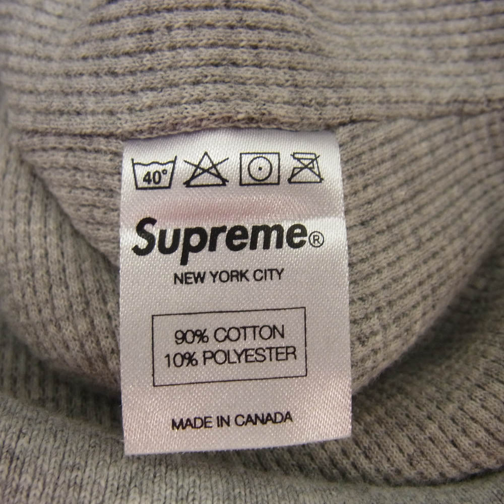 Supreme シュプリーム 12AW Arc Logo Thermal Zip Up Sweatshirt アーチロゴ カモ サーマル ジップ パーカー グレー系 M【中古】