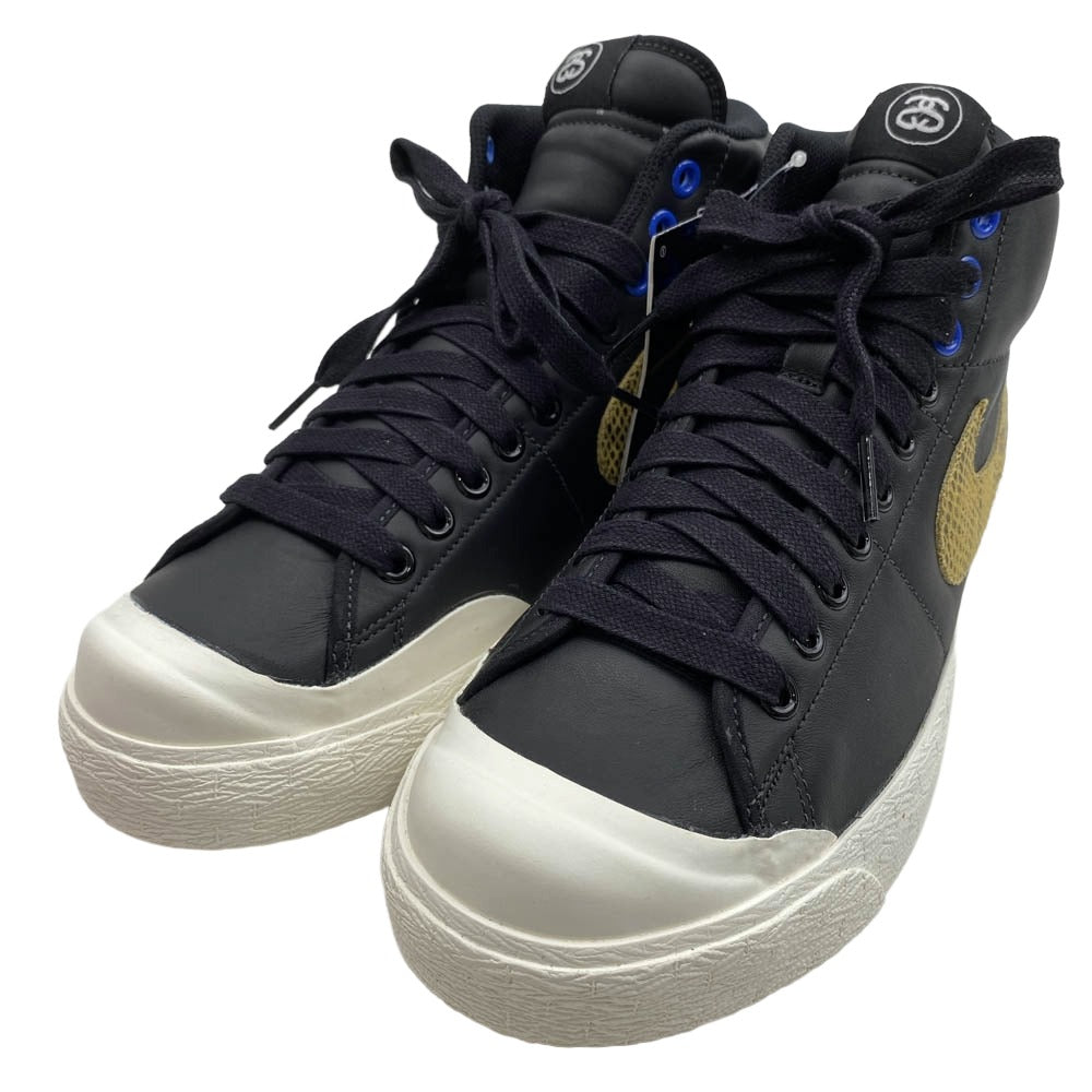 NIKE ナイキ 408577-001 NIKE ALL COURT MID STUSSY オール コート ミッド ステューシー スニーカー ブラック系 26.5cm【極上美品】【中古】