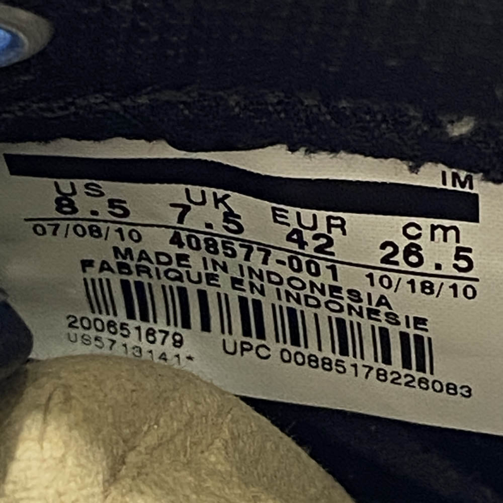 NIKE ナイキ 408577-001 NIKE ALL COURT MID STUSSY オール コート ミッド ステューシー スニーカー ブラック系 26.5cm【極上美品】【中古】