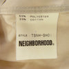 NEIGHBORHOOD ネイバーフッド TSNH-SH01 クローバー 刺繍ロゴ 半袖シャツ ベージュ系 M【中古】