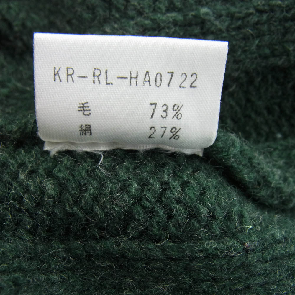 POLO RALPH LAUREN ポロ・ラルフローレン KR-RL-HA0722 シルク混 セーター ニット グリーン系 L【中古】