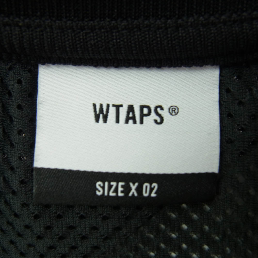 WTAPS ダブルタップス 241ATDT-CSM36 QB SS POLY ERA メッシュ フットボール 半袖 Tシャツ ブラック系 x02【中古】