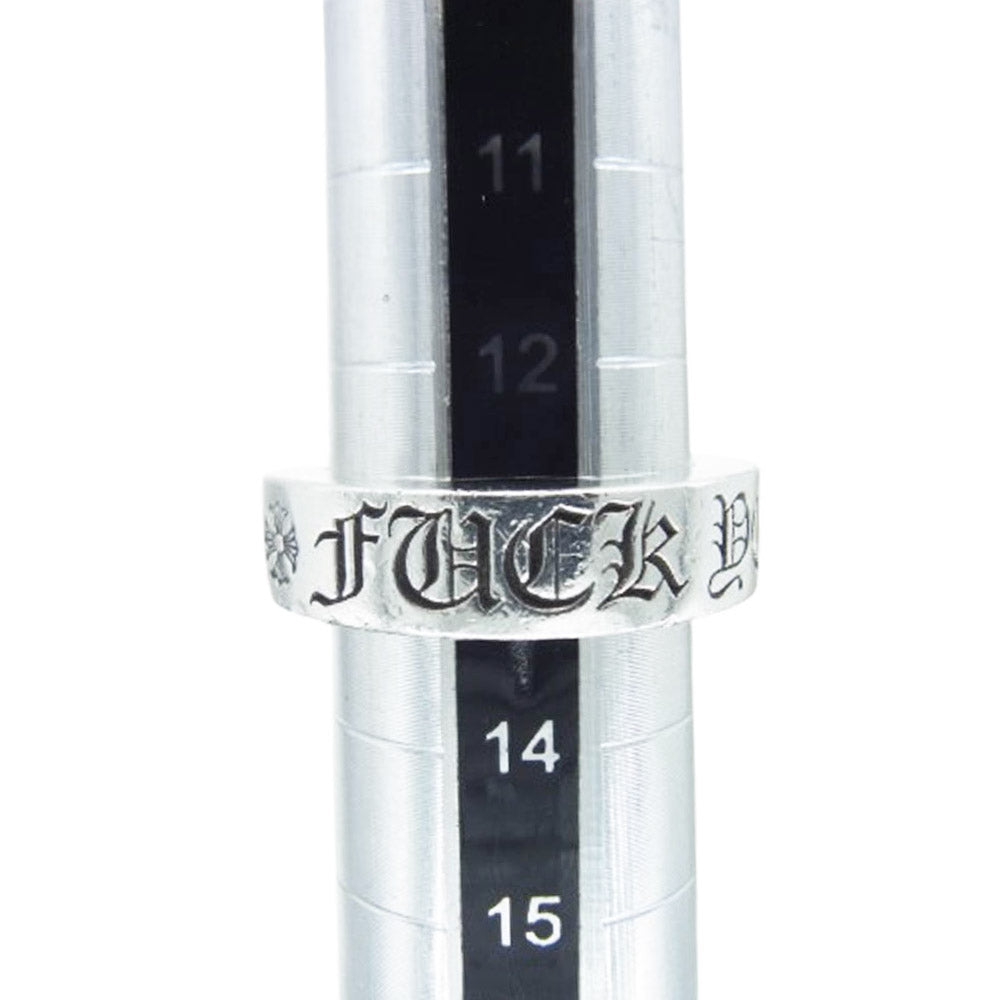 CHROME HEARTS クロムハーツ（原本無） 6ｍｍ SPACER FUCK YOU ファックユー スペーサー リング シルバー系 約13.5号【中古】