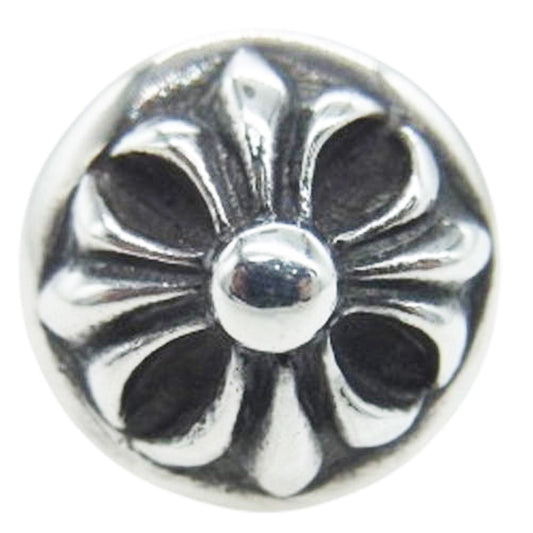 CHROME HEARTS クロムハーツ（原本無） STUD CRSBLL クロスボール スタッド ピアス シルバー系【中古】