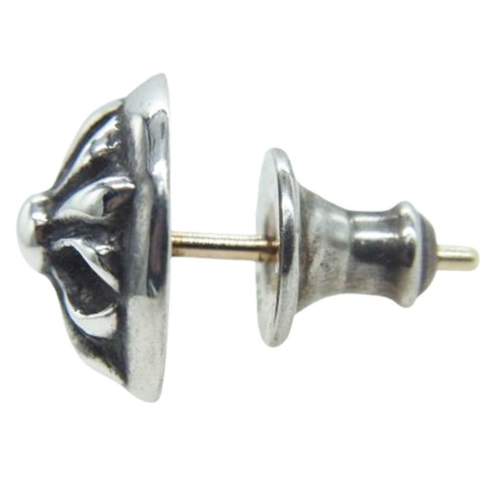 CHROME HEARTS クロムハーツ（原本無） STUD CRSBLL クロスボール スタッド ピアス シルバー系【中古】