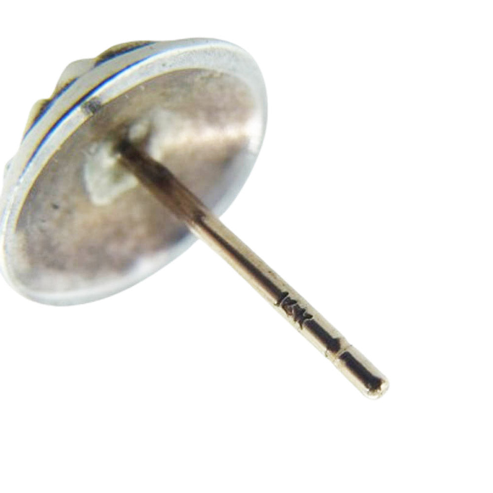 CHROME HEARTS クロムハーツ（原本無） STUD CRSBLL クロスボール スタッド ピアス シルバー系【中古】