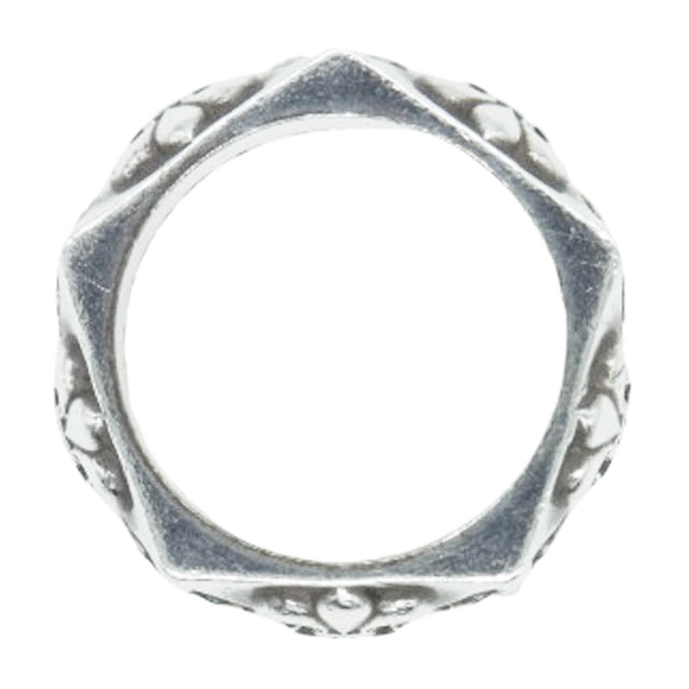 CHROME HEARTS クロムハーツ（原本無） PENTAGON BS FLR ペンタゴン フレア リング シルバー系 12号【中古】